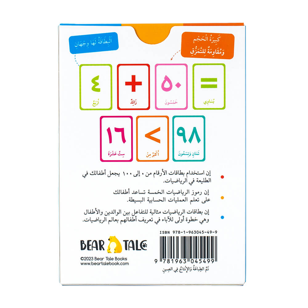 Numbers 0-100 Flash Card (Arabic)