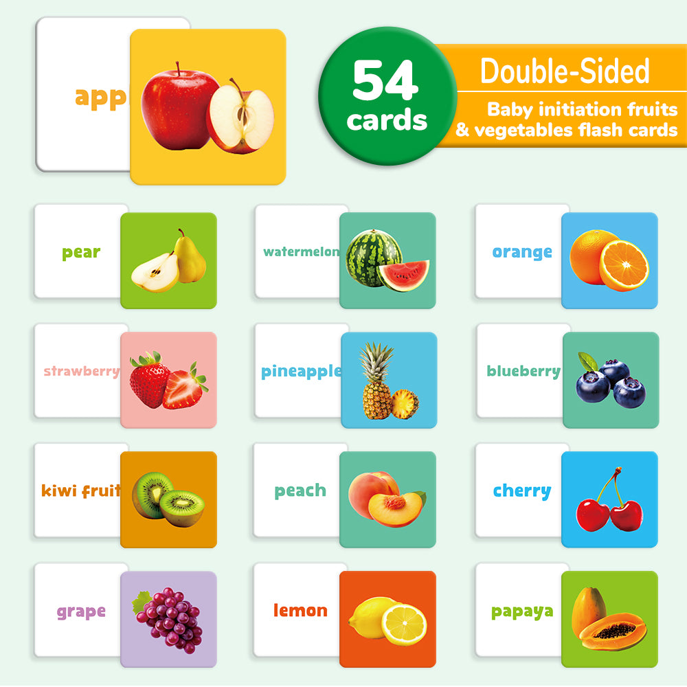 Fruits & Vegetables Flash Card