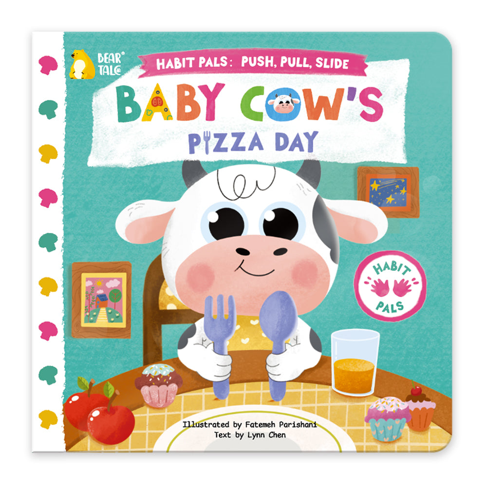 Habit Pals Push Pull Slide Kids Activity Book - Baby Cow&