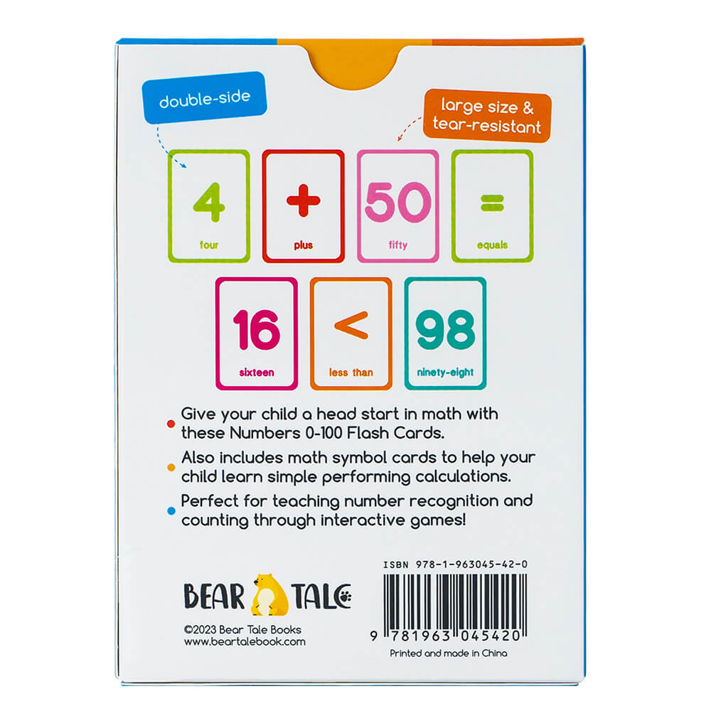 Numbers 0-100 Flash Cards