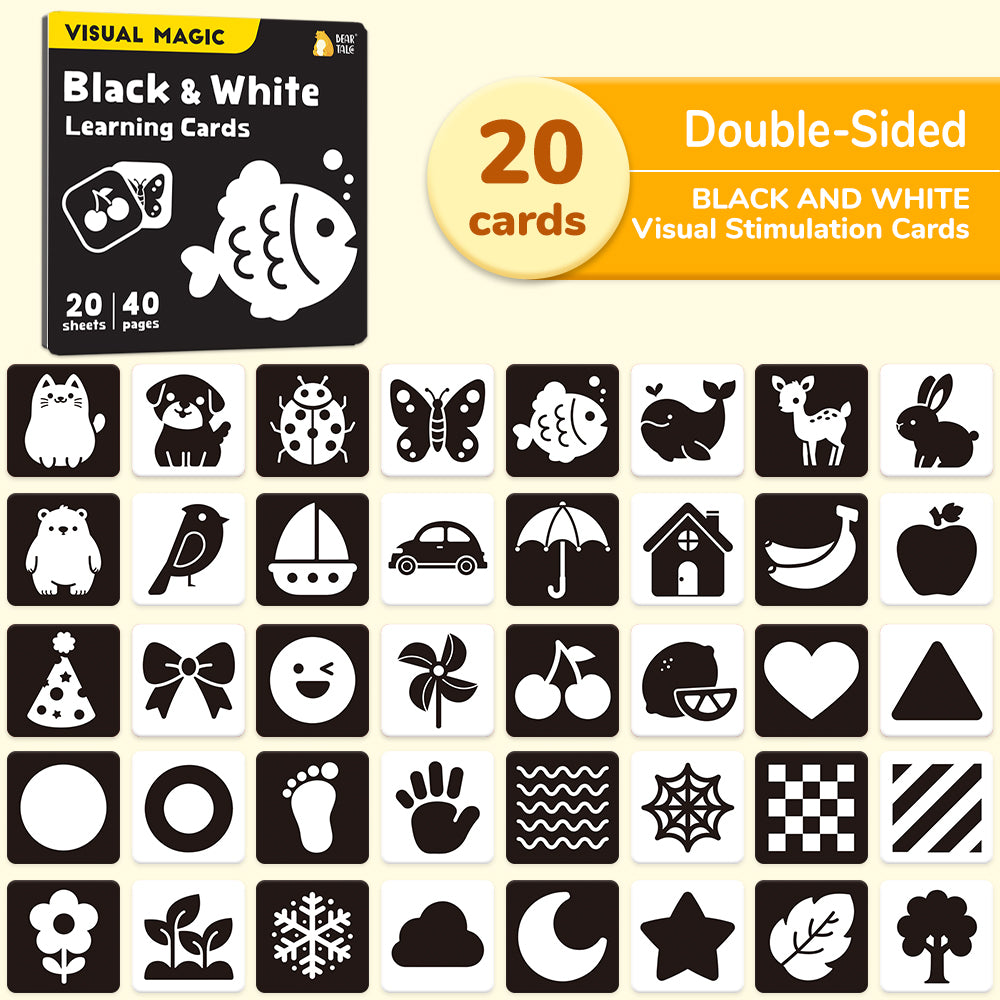 Black & White Learning Cards