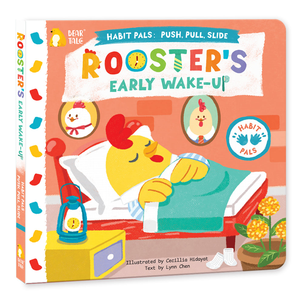 Habit Pals Push Pull Slide Kids Activity Book - Rooster&
