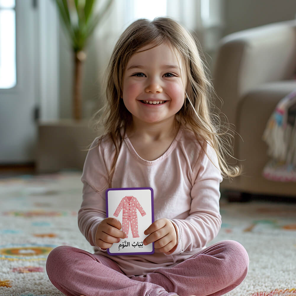 Daily Life Early Learning 54 Flash Cards (Arabic)