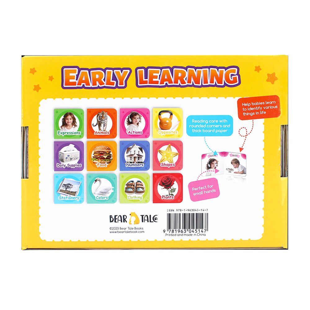 Numbers, Colors, Shapes, Animals, Food Set of 12 (Broad Books)