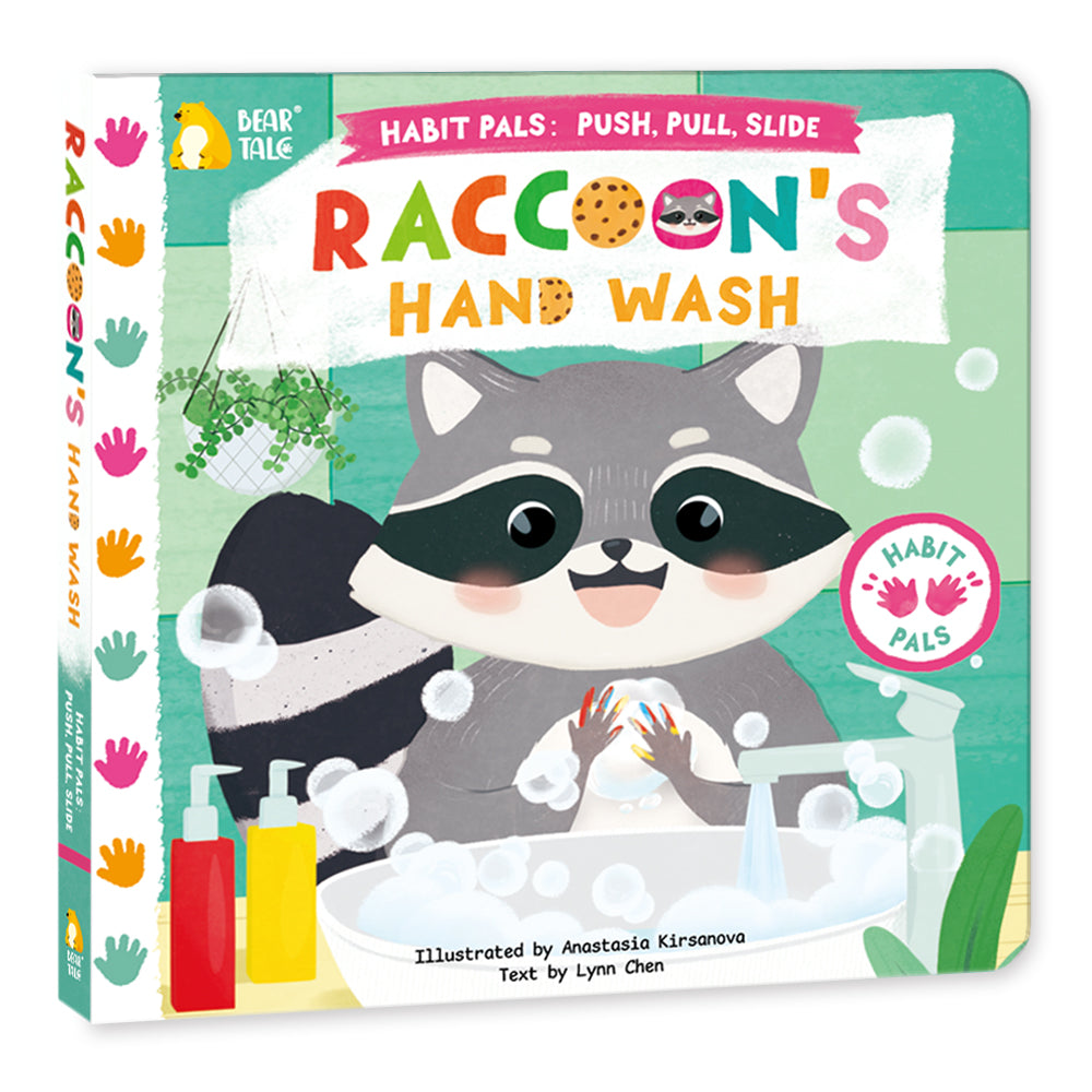 Habit Pals Push Pull Slide Kids Activity Book -Raccoon&