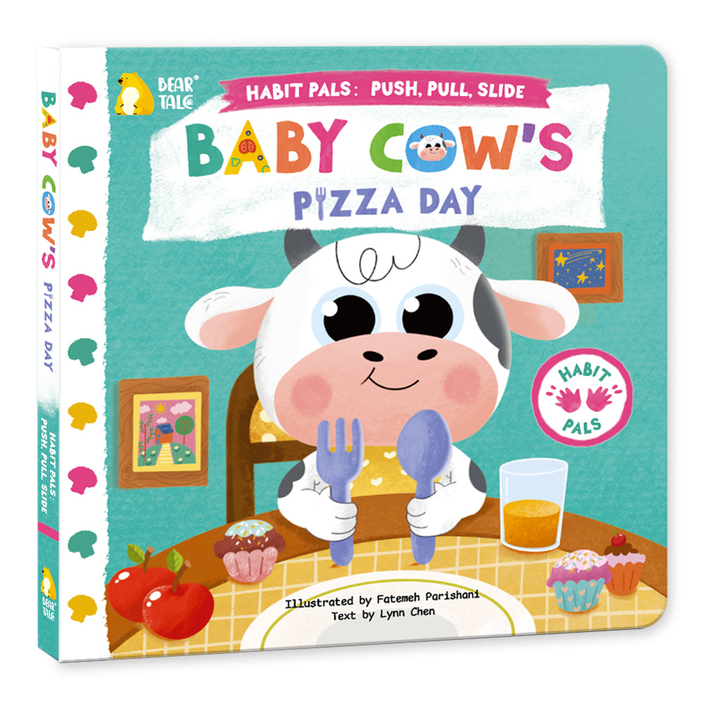 Habit Pals Push Pull Slide Kids Activity Book - Baby Cow&