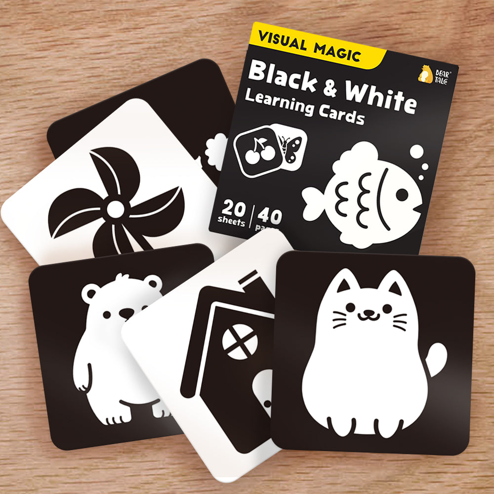 Black & White Learning Cards