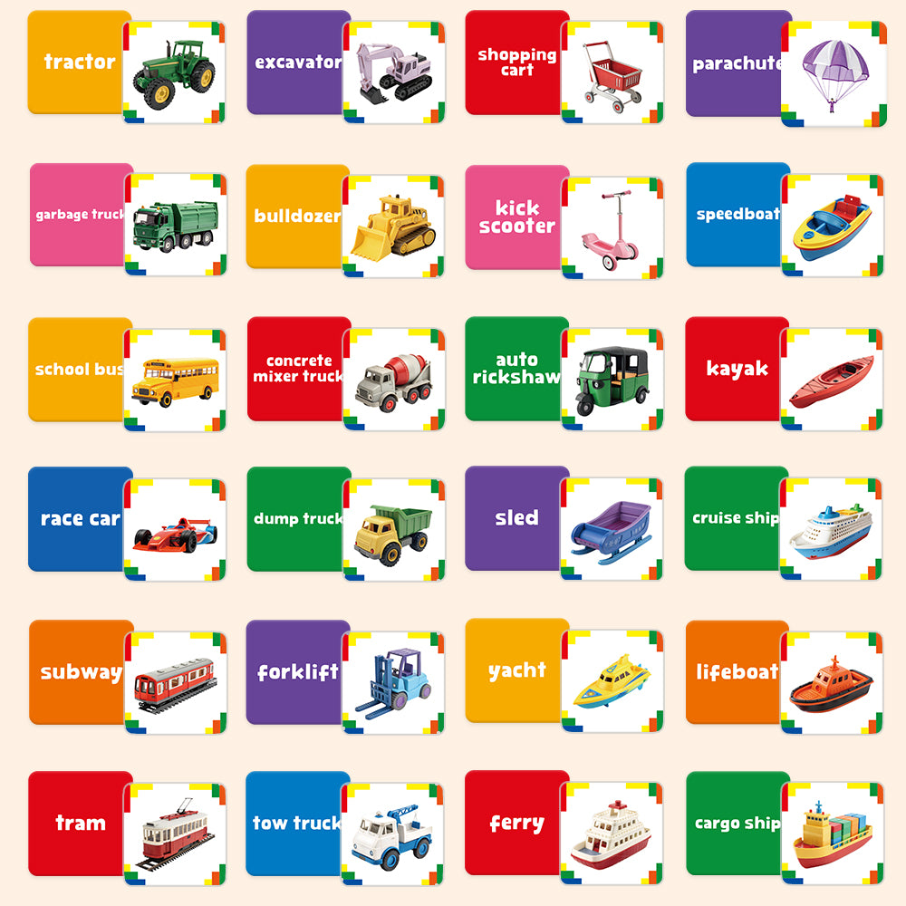 Vehicles Flash Card