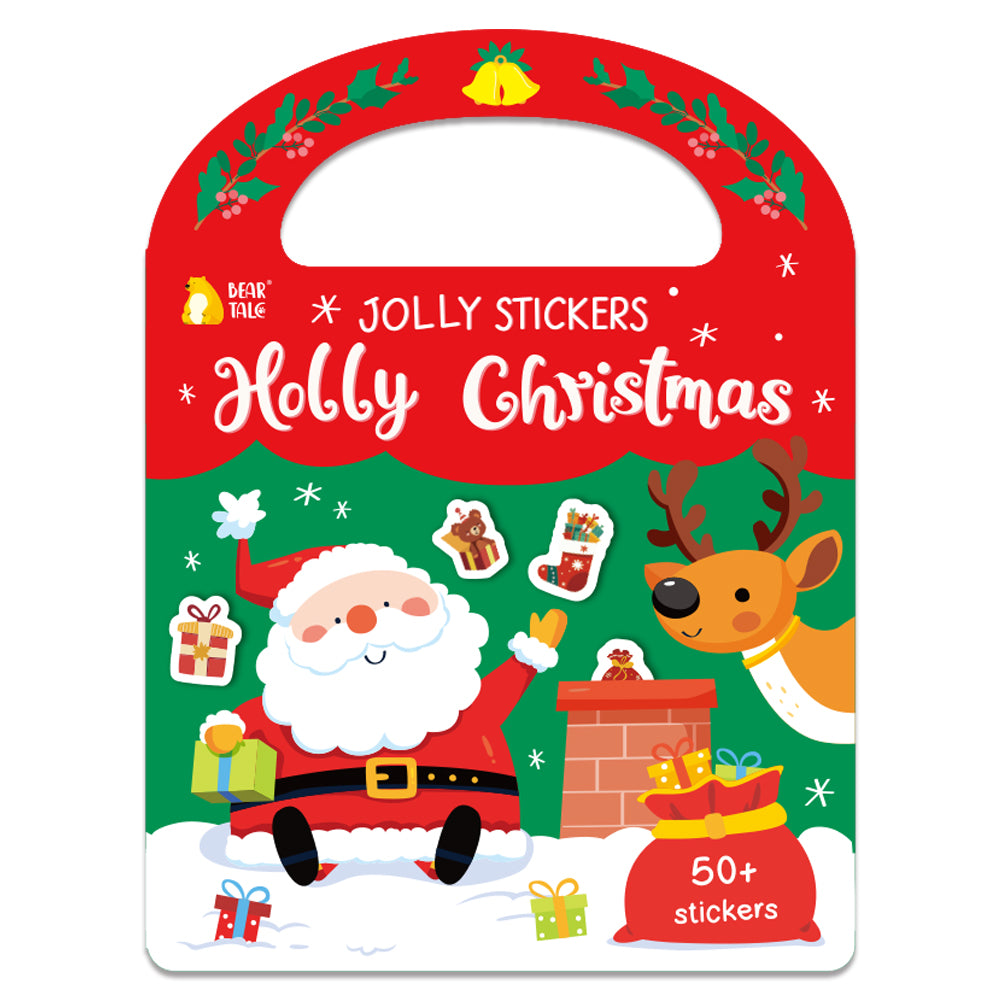50 pcs Jolly Stickers Holly Christmas