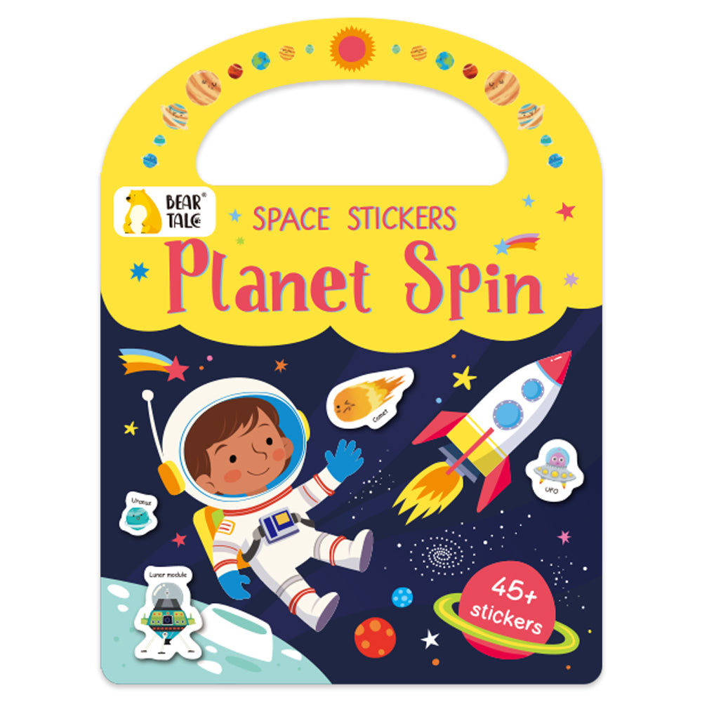45 Pcs Space Stickers Planet Spin