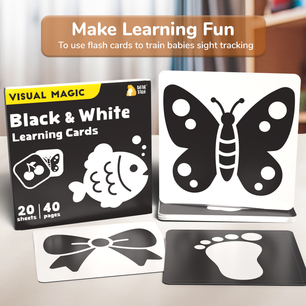 Black & White Learning Cards