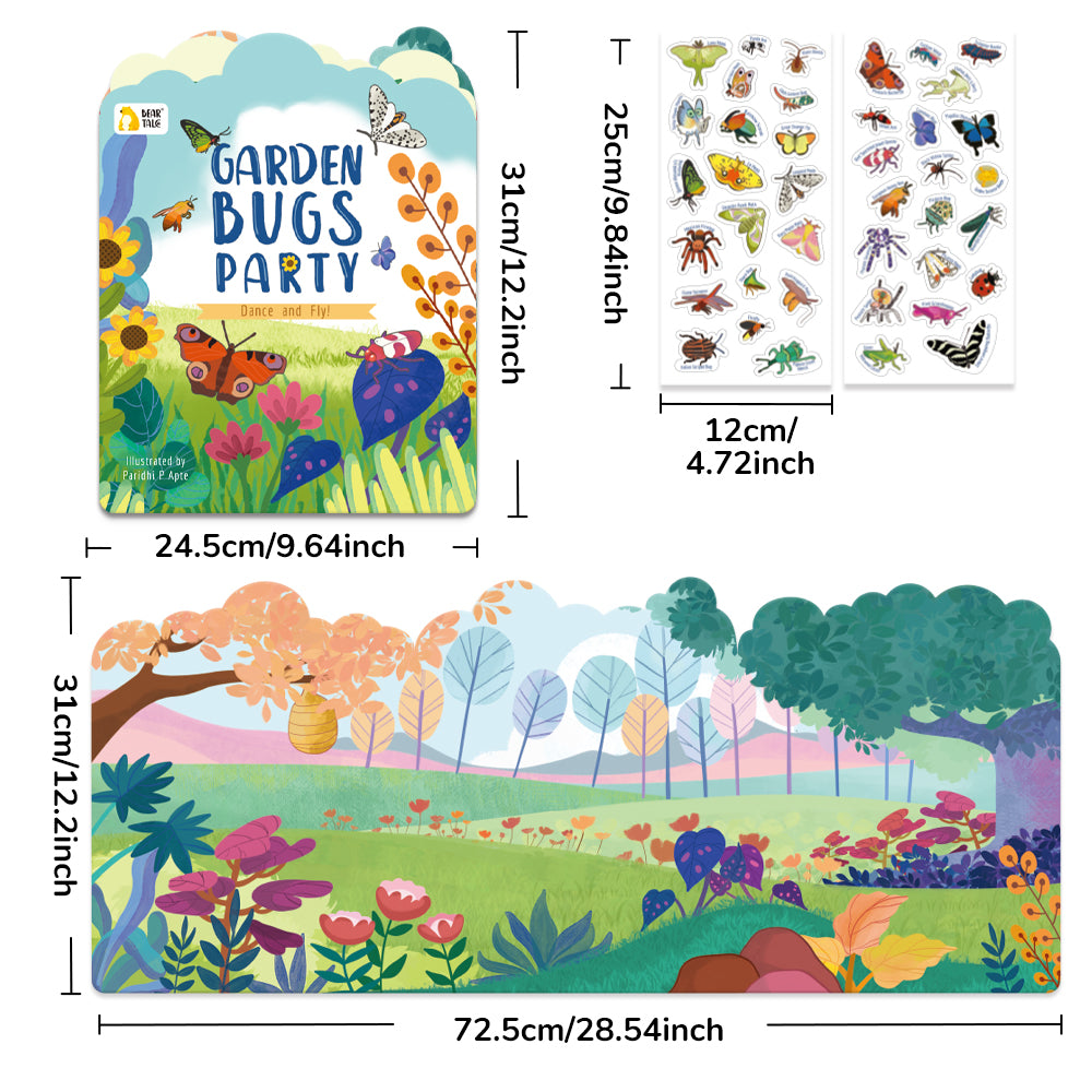 Sticker Book, Garden Bugs Party, Dance and Fly! | BearTale × Paridhi P Apte
