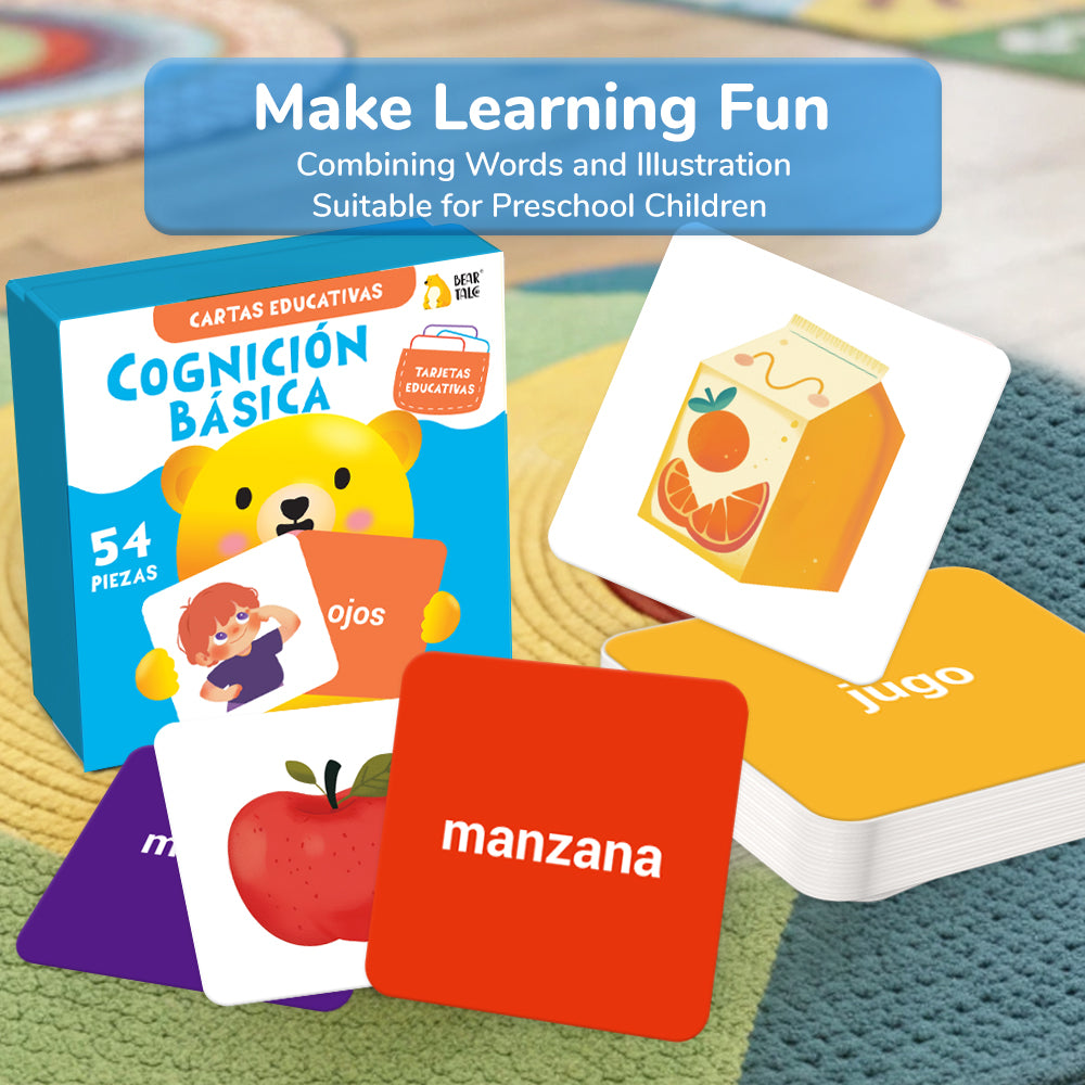 Spanish Basic Cognition Flash Card