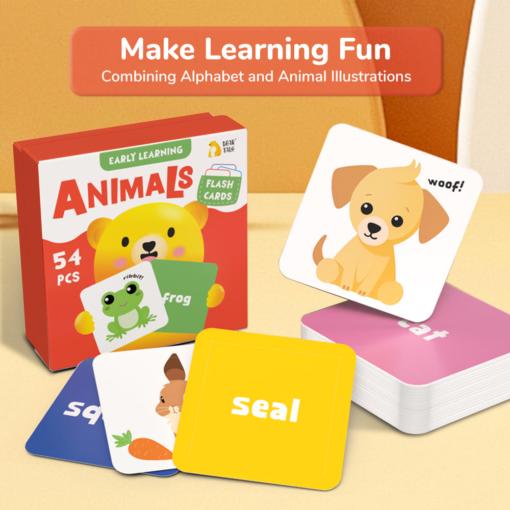 Cartoon Animal Flash Card