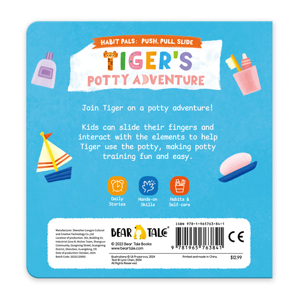 Habit Pals Push Pull Slide Kids Activity Book - Tiger&