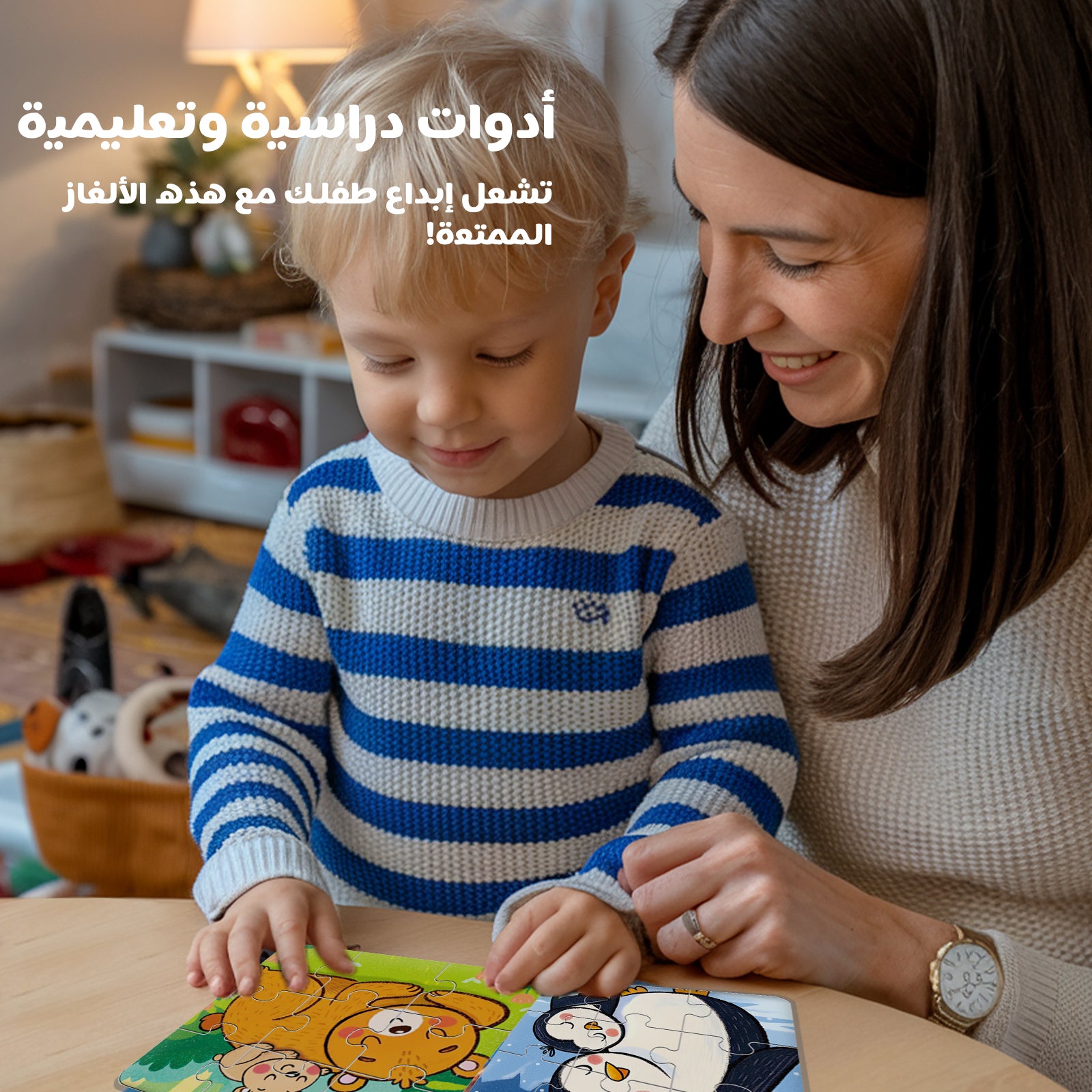 Arabic Animal Families Puzzle