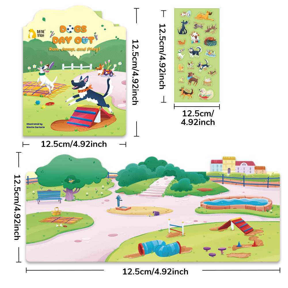 Dogs Day Out: Run, Jump, and Play - Sticker | BearTale × Diletta Sartorio