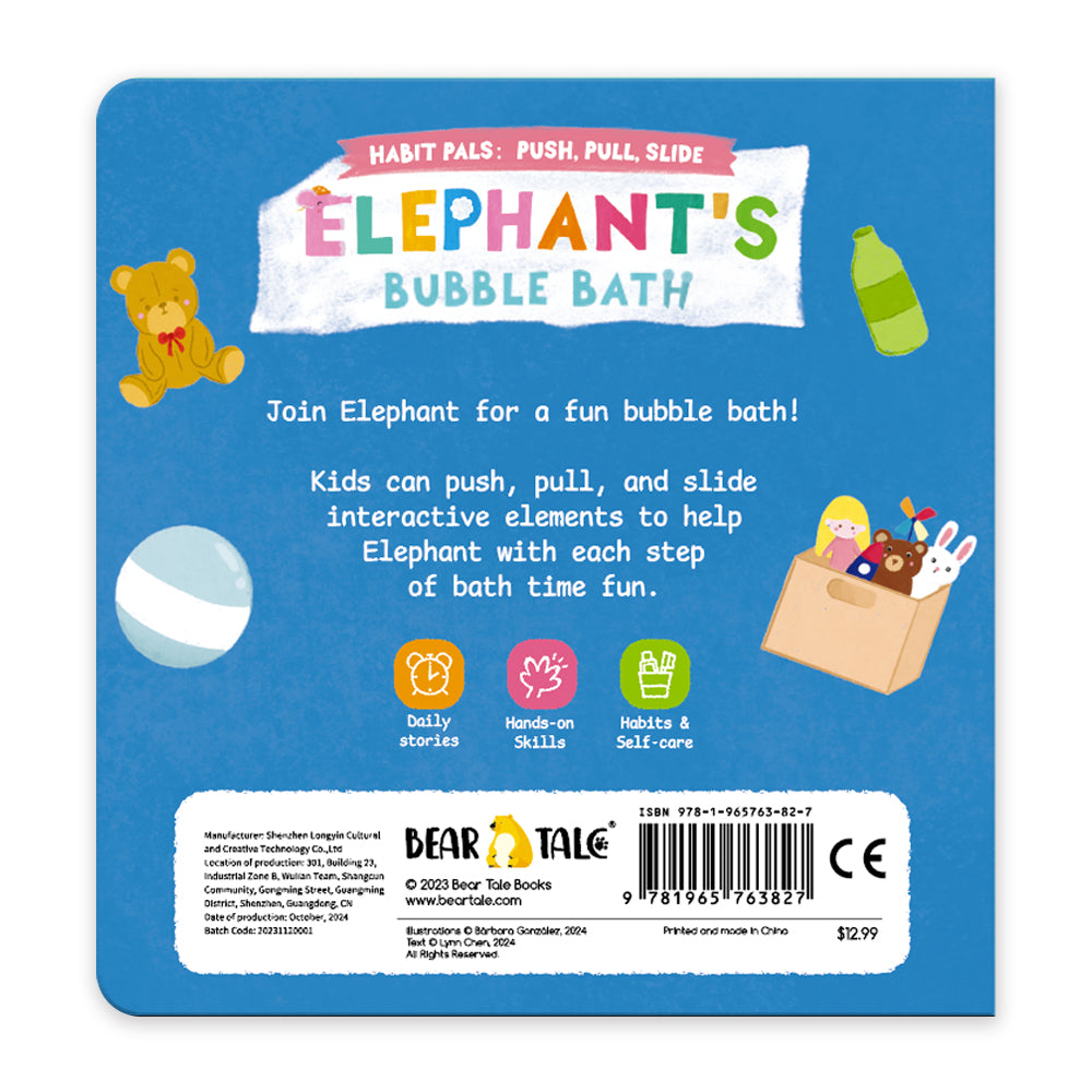 Habit Pals Push Pull Slide Kids Activity Book - Elephant&