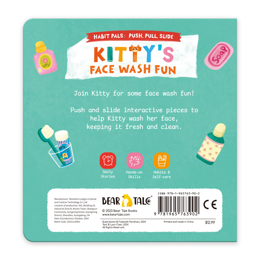 Habit Pals Push Pull Slide Kids Activity Book - Kitty&
