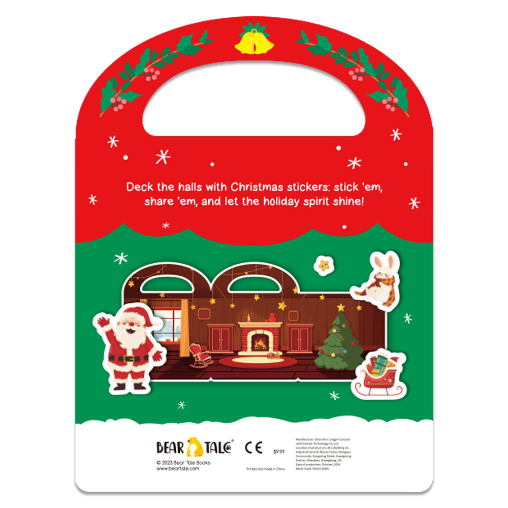 50 pcs Jolly Stickers Holly Christmas