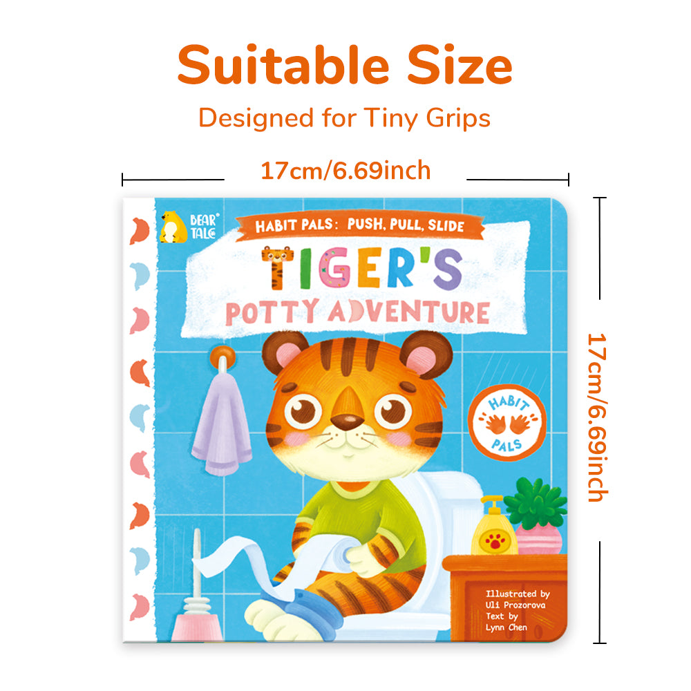 Habit Pals Push Pull Slide Kids Activity Book - Tiger&