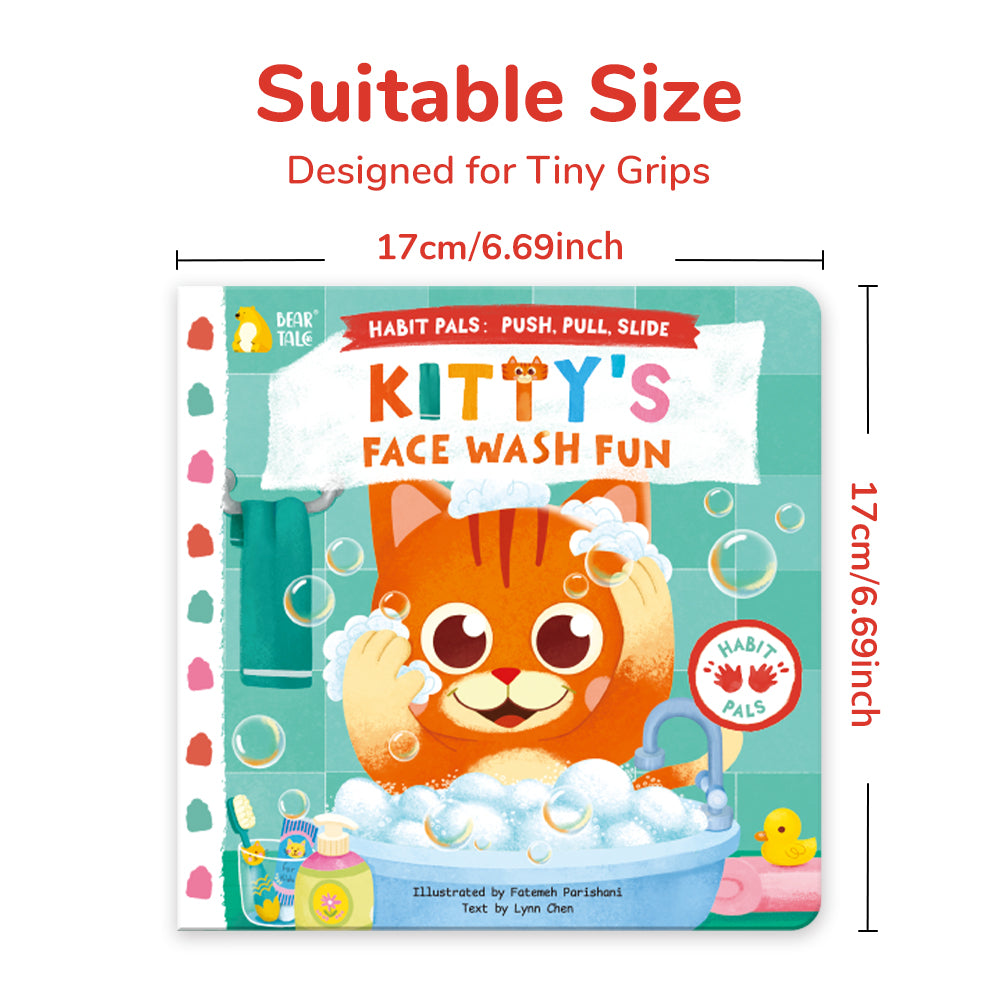 Habit Pals Push Pull Slide Kids Activity Book - Kitty&
