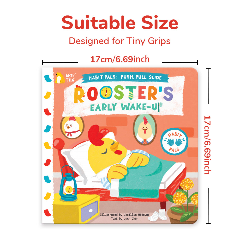 Habit Pals Push Pull Slide Kids Activity Book - Rooster&