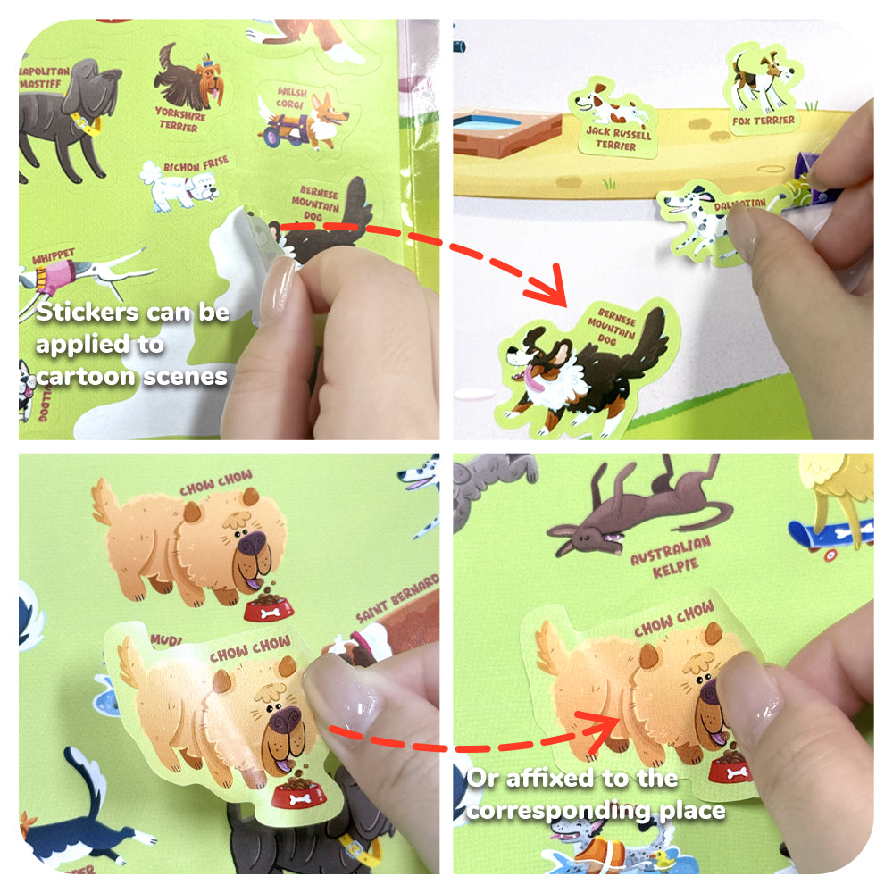 Dogs Day Out: Run, Jump, and Play - Sticker | BearTale × Diletta Sartorio