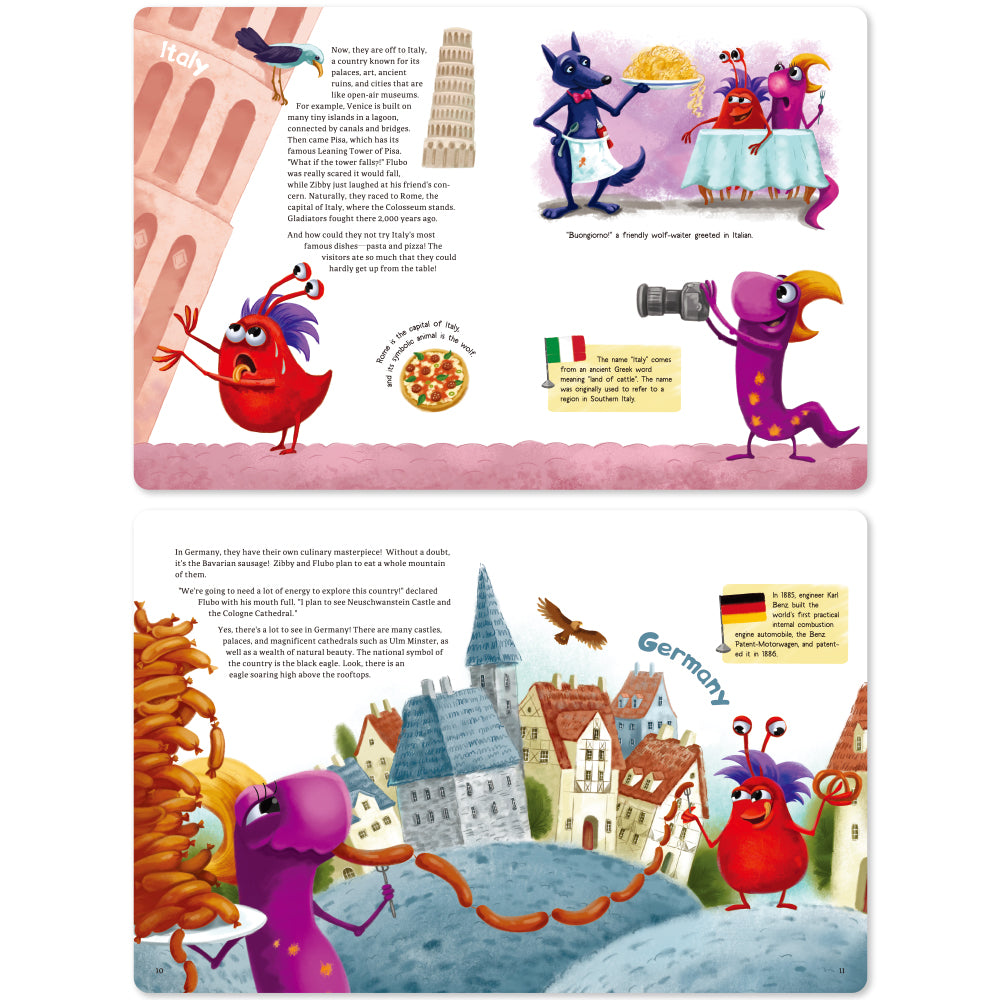 The Adventure of Aliens Zibby and Flubo on Earth BearTale × Yulia Radich