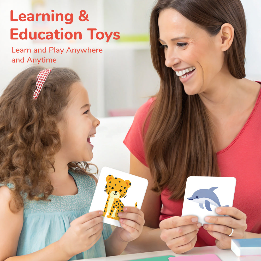 Spanish Cartoon Animals Flash Card