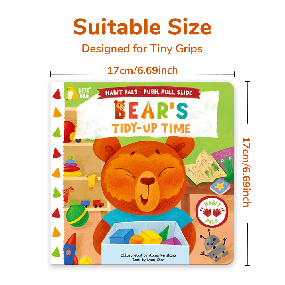 Habit Pals Push Pull Slide Kids Activity Book -Bear&