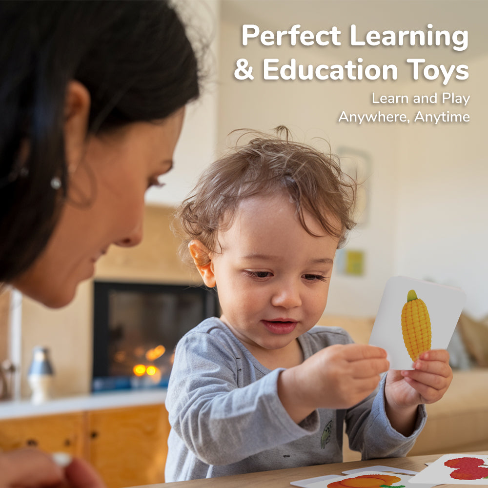 Cartoon Fruits & Vegetables Flash Card