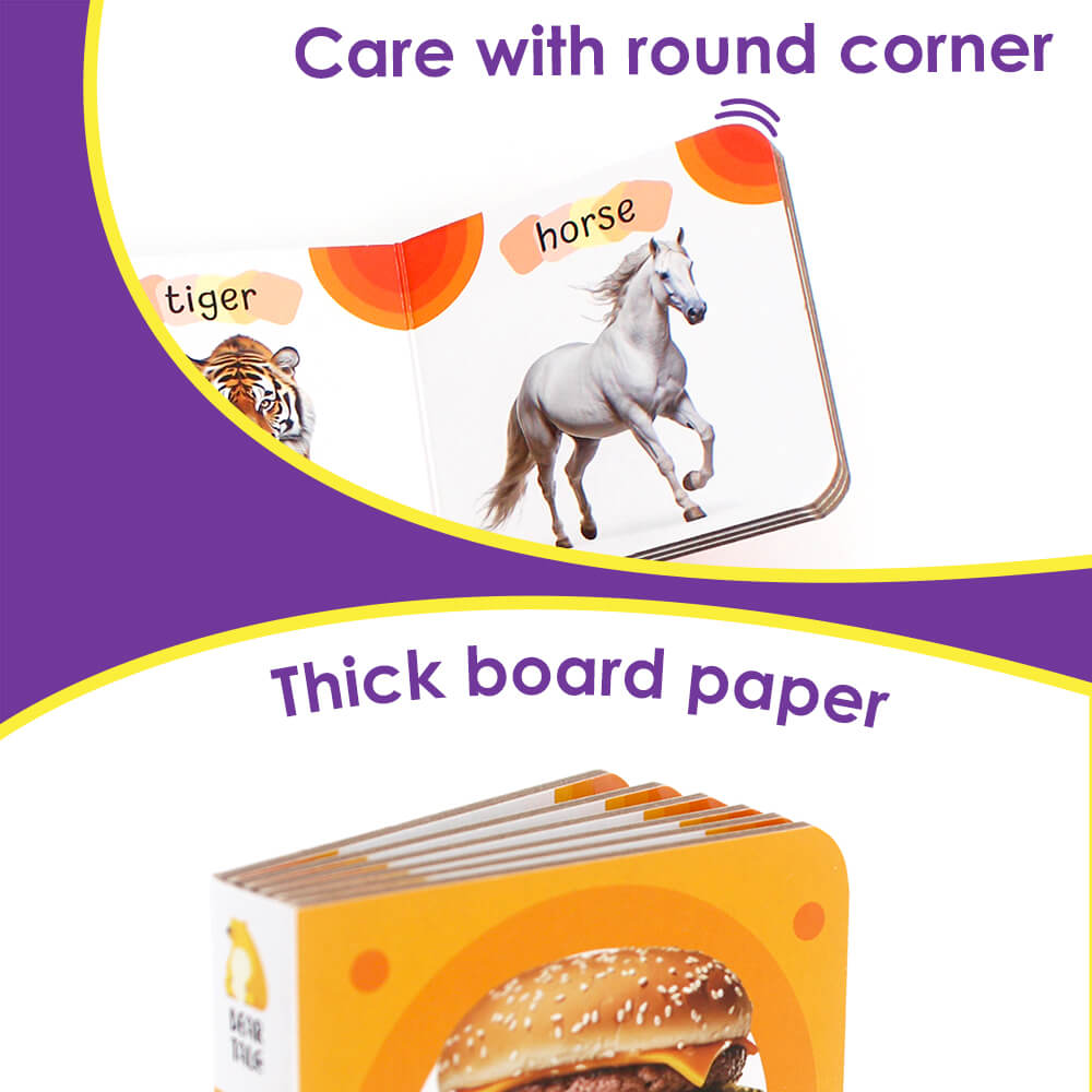 Numbers, Colors, Shapes, Animals, Food Set of 12 (Broad Books)