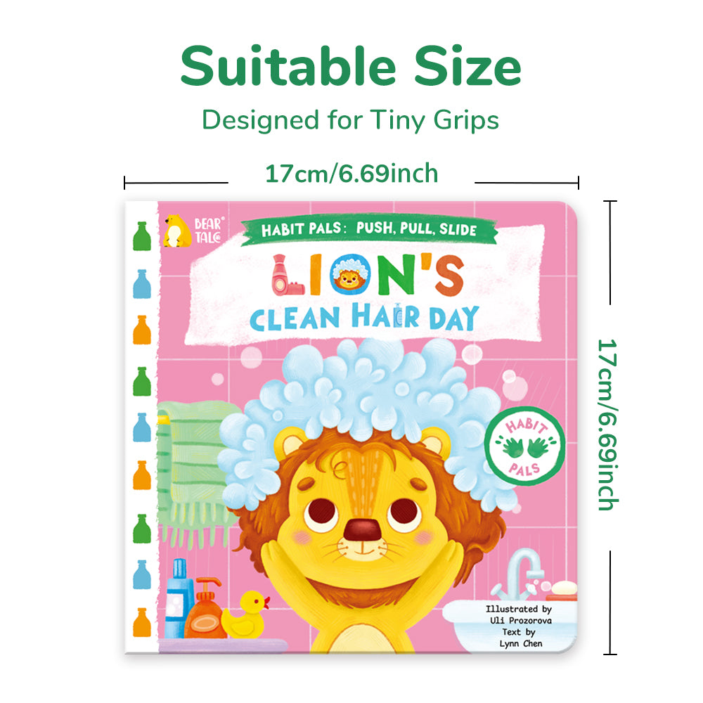Habit Pals Push Pull Slide Kids Activity Book - Lion&