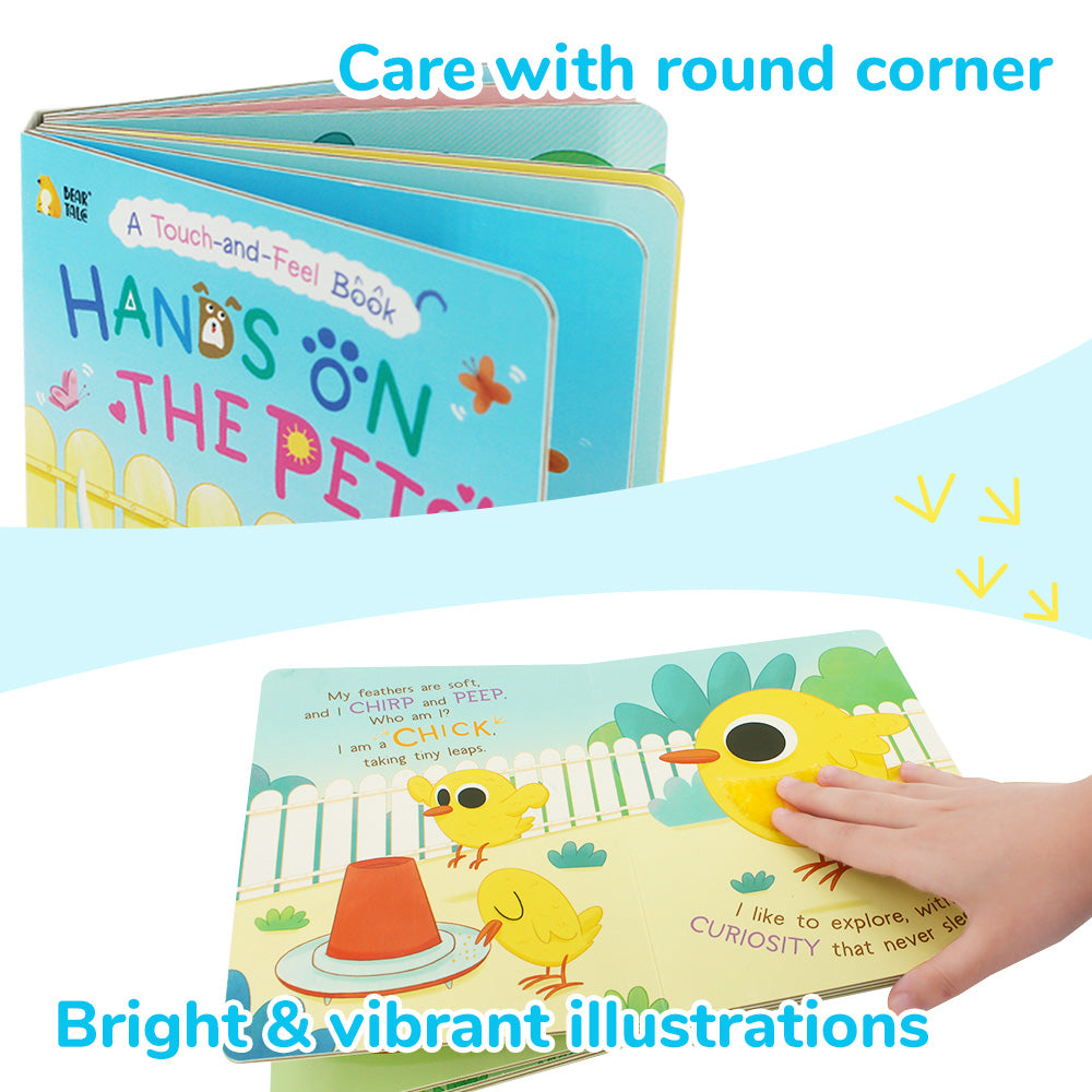 HANDS ON THE PETS Board Book | BearTale × Claudia Favilli