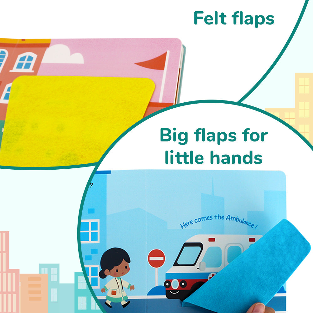 Here Comes The Vehicle ! - Life the Flap Book