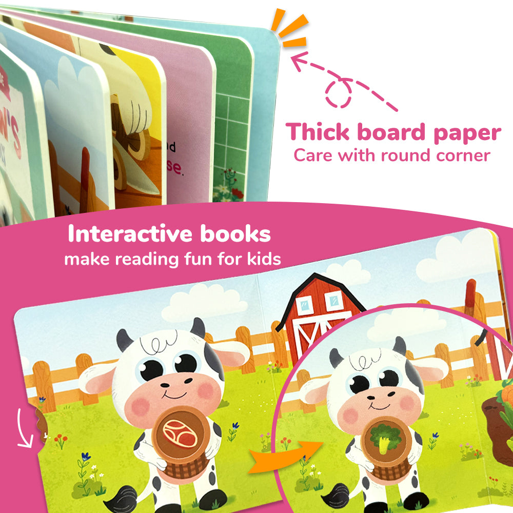 Habit Pals Push Pull Slide Kids Activity Book - Baby Cow&