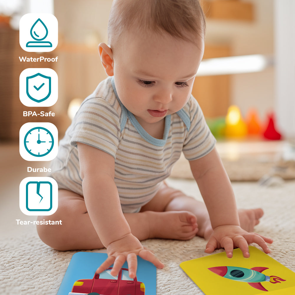 Cartoon Vehicles Flash Card