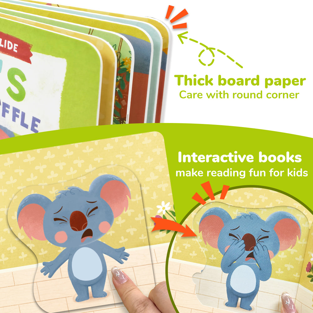 Habit Pals Push Pull Slide Kids Activity Book - Koala&