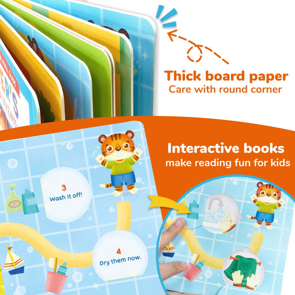 Habit Pals Push Pull Slide Kids Activity Book - Tiger&