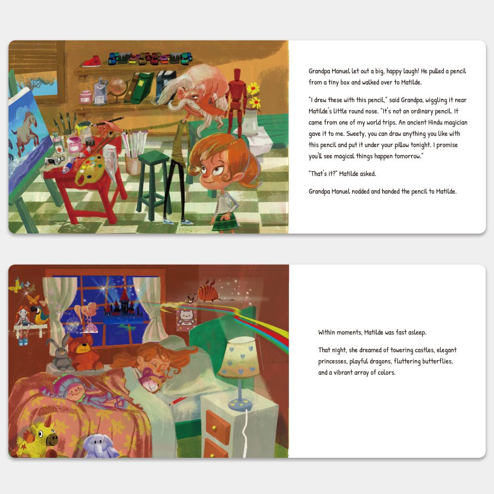 Matilde and The Magic Pencil BearTale × Mariano Sister & Gustavo Adrian Desimone