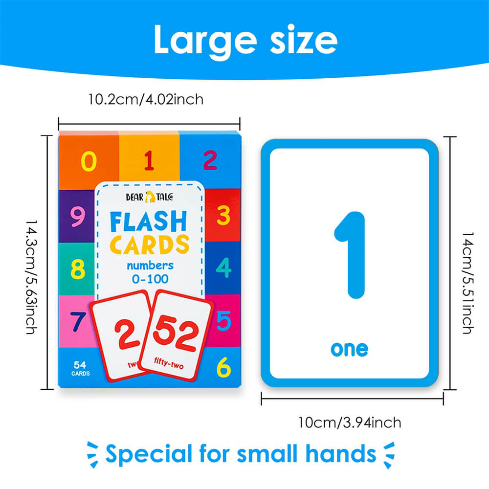 Numbers 0-100 Flash Cards