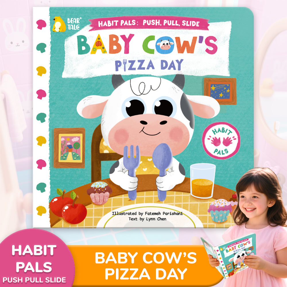 Habit Pals Push Pull Slide Kids Activity Book - Baby Cow&