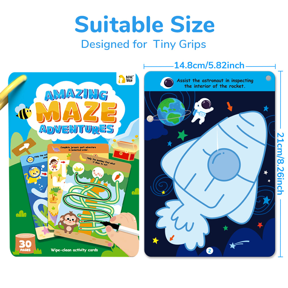 Amazing Maze Adventrue - Wipe Clean Cards