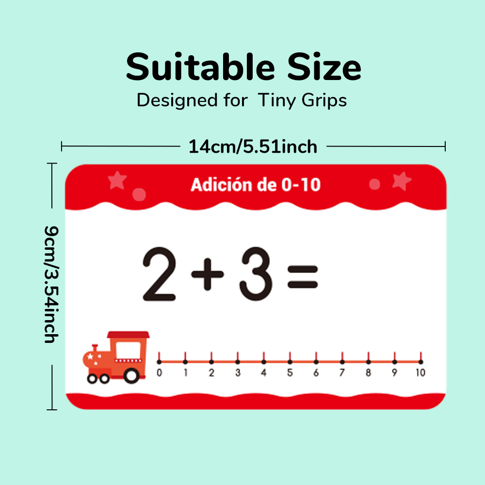 Spanish Fun Math Cards Flash Card