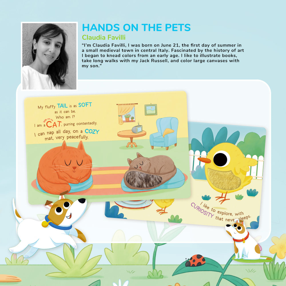 HANDS ON THE PETS Board Book | BearTale × Claudia Favilli