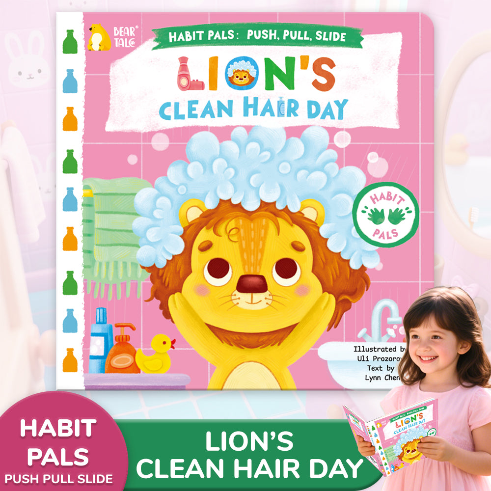 Habit Pals Push Pull Slide Kids Activity Book - Lion&