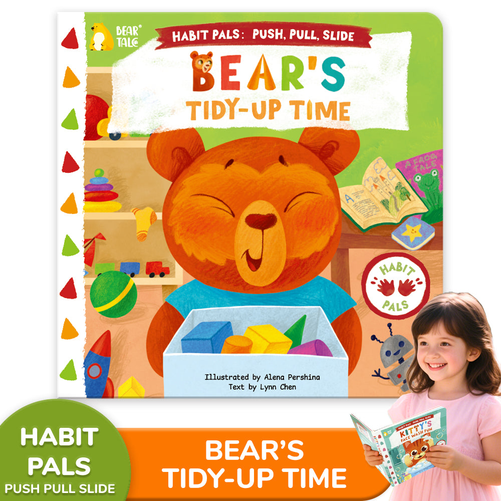 Habit Pals Push Pull Slide Kids Activity Book -Bear&