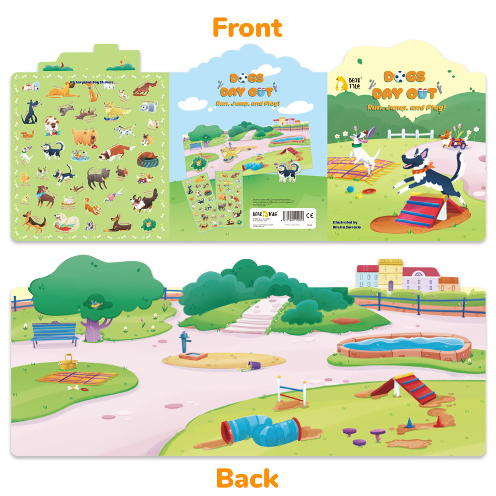 Dogs Day Out: Run, Jump, and Play - Sticker | BearTale × Diletta Sartorio