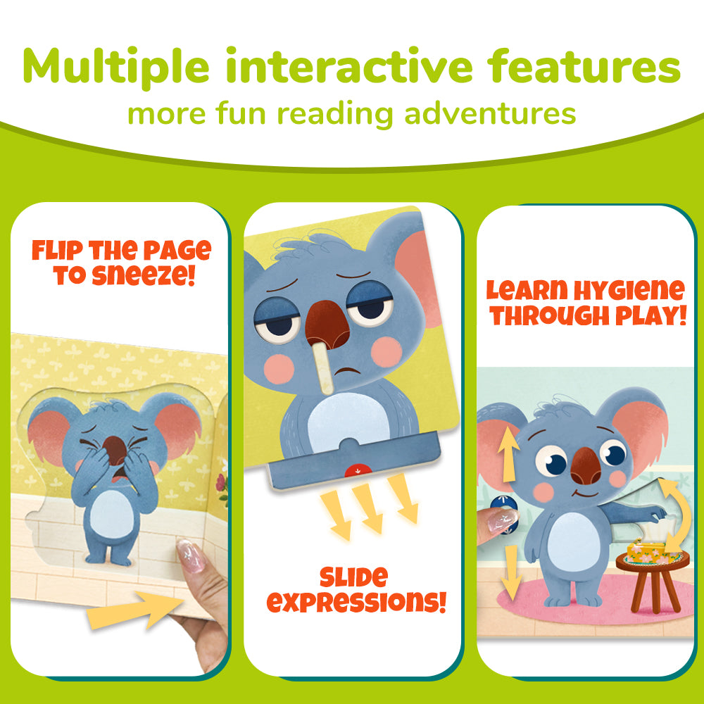 Habit Pals Push Pull Slide Kids Activity Book - Koala&